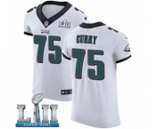 Men's Nike Philadelphia Eagles #75 Vinny Curry White Vapor Untouchable Elite Player Super Bowl LII NFL Jersey