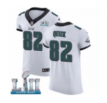 Men's Nike Philadelphia Eagles #82 Mike Quick White Vapor Untouchable Elite Player Super Bowl LII NFL Jersey