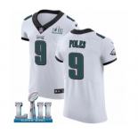 Men's Nike Philadelphia Eagles #9 Nick Foles White Vapor Untouchable Elite Player Super Bowl LII NFL Jersey