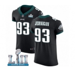 Men's Nike Philadelphia Eagles #93 Timmy Jernigan Black Vapor Untouchable Elite Player Super Bowl LII NFL Jersey