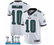 Men's Nike Philadelphia Eagles #10 Mack Hollins White Vapor Untouchable Limited Player Super Bowl LII NFL Jersey