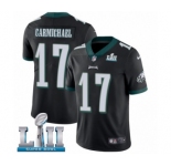 Men's Nike Philadelphia Eagles #17 Harold Carmichael Black Alternate Vapor Untouchable Limited Player Super Bowl LII NFL Jersey