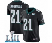 Men's Nike Philadelphia Eagles #21 Patrick Robinson Black Alternate Vapor Untouchable Limited Player Super Bowl LII NFL Jersey
