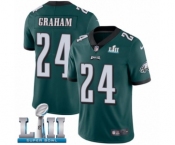 Men's Nike Philadelphia Eagles #24 Corey Graham Midnight Green Team Color Vapor Untouchable Limited Player Super Bowl LII NFL Jersey