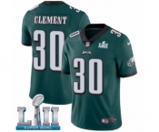 Men's Nike Philadelphia Eagles #30 Corey Clement Midnight Green Team Color Vapor Untouchable Limited Player Super Bowl LII NFL Jersey