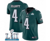 Men's Nike Philadelphia Eagles #4 Jake Elliott Midnight Green Team Color Vapor Untouchable Limited Player Super Bowl LII NFL Jersey