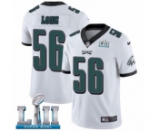 Men's Nike Philadelphia Eagles #56 Chris Long White Vapor Untouchable Limited Player Super Bowl LII NFL Jersey