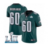 Men's Nike Philadelphia Eagles #60 Chuck Bednarik Midnight Green Team Color Vapor Untouchable Limited Player Super Bowl LII NFL Jersey