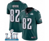 Men's Nike Philadelphia Eagles #82 Mike Quick Midnight Green Team Color Vapor Untouchable Limited Player Super Bowl LII NFL Jersey