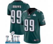 Men's Nike Philadelphia Eagles #99 Jerome Brown Midnight Green Team Color Vapor Untouchable Limited Player Super Bowl LII NFL Jersey