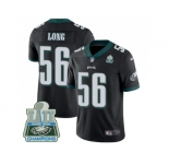 Nike Philadelphia Eagles #56 Chris Long Black Alternate Super Bowl LII Champions Men Stitched NFL Vapor Untouchable Limited Jersey