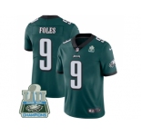 Nike Philadelphia Eagles #9 Nick Foles Midnight Green Team Color Super Bowl LII Champions Men Stitched NFL Vapor Untouchable Limited Jersey