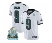 Nike Philadelphia Eagles #9 Nick Foles White Super Bowl LII Champions Men Stitched NFL Vapor Untouchable Limited Jersey