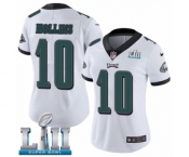 Women's Nike Philadelphia Eagles #10 Mack Hollins White Vapor Untouchable Limited Player Super Bowl LII NFL Jersey