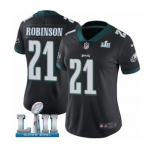 Women's Nike Philadelphia Eagles #21 Patrick Robinson Black Alternate Vapor Untouchable Limited Player Super Bowl LII NFL Jersey