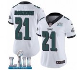 Women's Nike Philadelphia Eagles #21 Patrick Robinson White Vapor Untouchable Limited Player Super Bowl LII NFL Jersey