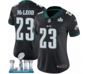 Women's Nike Philadelphia Eagles #23 Rodney McLeod Black Alternate Vapor Untouchable Limited Player Super Bowl LII NFL Jersey