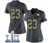 Women's Nike Philadelphia Eagles #23 Rodney McLeod Limited Black 2016 Salute to Service Super Bowl LII NFL Jersey