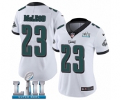 Women's Nike Philadelphia Eagles #23 Rodney McLeod White Vapor Untouchable Limited Player Super Bowl LII NFL Jersey