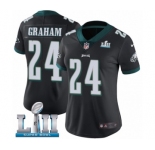 Women's Nike Philadelphia Eagles #24 Corey Graham Black Alternate Vapor Untouchable Limited Player Super Bowl LII NFL Jersey