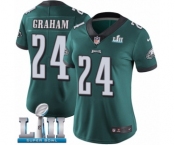 Women's Nike Philadelphia Eagles #24 Corey Graham Midnight Green Team Color Vapor Untouchable Limited Player Super Bowl LII NFL Jersey