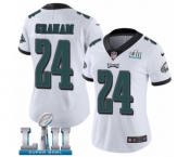 Women's Nike Philadelphia Eagles #24 Corey Graham White Vapor Untouchable Limited Player Super Bowl LII NFL Jersey