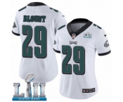 Women's Nike Philadelphia Eagles #29 LeGarrette Blount White Vapor Untouchable Limited Player Super Bowl LII NFL Jersey