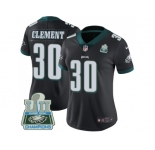 Womens Nike Philadelphia Eagles #30 Corey Clement Midnight Green Team Color Super Bowl LII Champions Stitched NFL Vapor Untouchable Limited Jersey