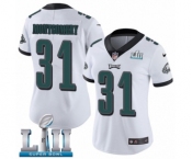 Women's Nike Philadelphia Eagles #31 Wilbert Montgomery White Vapor Untouchable Limited Player Super Bowl LII NFL Jersey