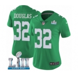 Women's Nike Philadelphia Eagles #32 Rasul Douglas Limited Green Rush Vapor Untouchable Super Bowl LII NFL Jersey