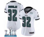 Women's Nike Philadelphia Eagles #32 Rasul Douglas White Vapor Untouchable Limited Player Super Bowl LII NFL Jersey