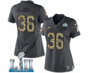 Women's Nike Philadelphia Eagles #36 Jay Ajayi Limited Black 2016 Salute to Service Super Bowl LII NFL Jersey