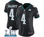 Women's Nike Philadelphia Eagles #4 Jake Elliott Black Alternate Vapor Untouchable Limited Player Super Bowl LII NFL Jersey