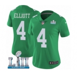 Women's Nike Philadelphia Eagles #4 Jake Elliott Limited Green Rush Vapor Untouchable Super Bowl LII NFL Jersey