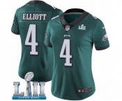 Women's Nike Philadelphia Eagles #4 Jake Elliott Midnight Green Team Color Vapor Untouchable Limited Player Super Bowl LII NFL Jersey