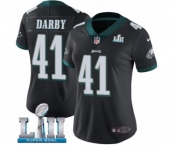 Women's Nike Philadelphia Eagles #41 Ronald Darby Black Alternate Vapor Untouchable Limited Player Super Bowl LII NFL Jersey