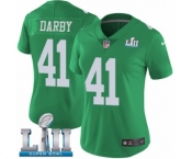 Women's Nike Philadelphia Eagles #41 Ronald Darby Limited Green Rush Vapor Untouchable Super Bowl LII NFL Jersey
