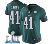 Women's Nike Philadelphia Eagles #41 Ronald Darby Midnight Green Team Color Vapor Untouchable Limited Player Super Bowl LII NFL Jersey