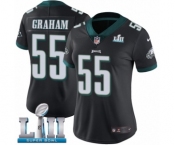 Women's Nike Philadelphia Eagles #55 Brandon Graham Black Alternate Vapor Untouchable Limited Player Super Bowl LII NFL Jersey