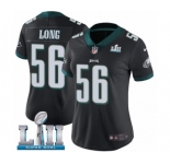 Women's Nike Philadelphia Eagles #56 Chris Long Black Alternate Vapor Untouchable Limited Player Super Bowl LII NFL Jersey