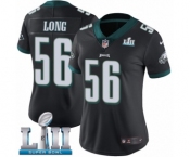 Women's Nike Philadelphia Eagles #56 Chris Long Black Alternate Vapor Untouchable Limited Player Super Bowl LII NFL Jersey