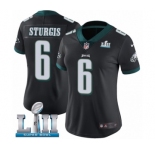 Women's Nike Philadelphia Eagles #6 Caleb Sturgis Black Alternate Vapor Untouchable Limited Player Super Bowl LII NFL Jersey