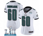 Women's Nike Philadelphia Eagles #60 Chuck Bednarik White Vapor Untouchable Limited Player Super Bowl LII NFL Jersey