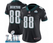 Women's Nike Philadelphia Eagles #88 Trey Burton Black Alternate Vapor Untouchable Limited Player Super Bowl LII NFL Jersey