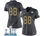 Women's Nike Philadelphia Eagles #88 Trey Burton Limited Black 2016 Salute to Service Super Bowl LII NFL Jersey
