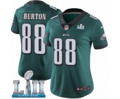 Women's Nike Philadelphia Eagles #88 Trey Burton Midnight Green Team Color Vapor Untouchable Limited Player Super Bowl LII NFL Jersey