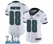 Women's Nike Philadelphia Eagles #88 Trey Burton White Vapor Untouchable Limited Player Super Bowl LII NFL Jersey