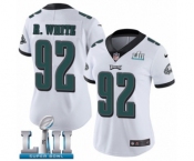 Women's Nike Philadelphia Eagles #92 Reggie White Vapor Untouchable Limited Player Super Bowl LII NFL Jersey