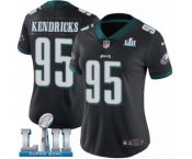 Women's Nike Philadelphia Eagles #95 Mychal Kendricks Black Alternate Vapor Untouchable Limited Player Super Bowl LII NFL Jersey