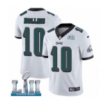 Youth Nike Philadelphia Eagles #10 Mack Hollins White Vapor Untouchable Limited Player Super Bowl LII NFL Jersey